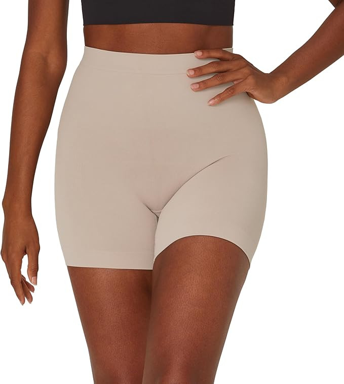Maidenform womens Seamless Shapewear, Tummy Control Thigh Shaper Shorts, Mid-waist Thigh Slimmer ... | Amazon (US)