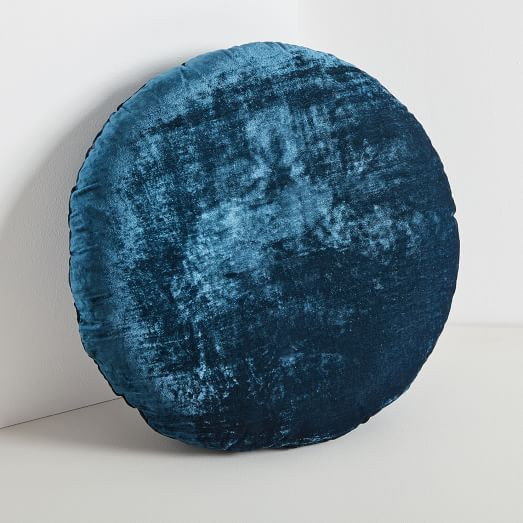 Round Lush Velvet Pillows | West Elm (US)