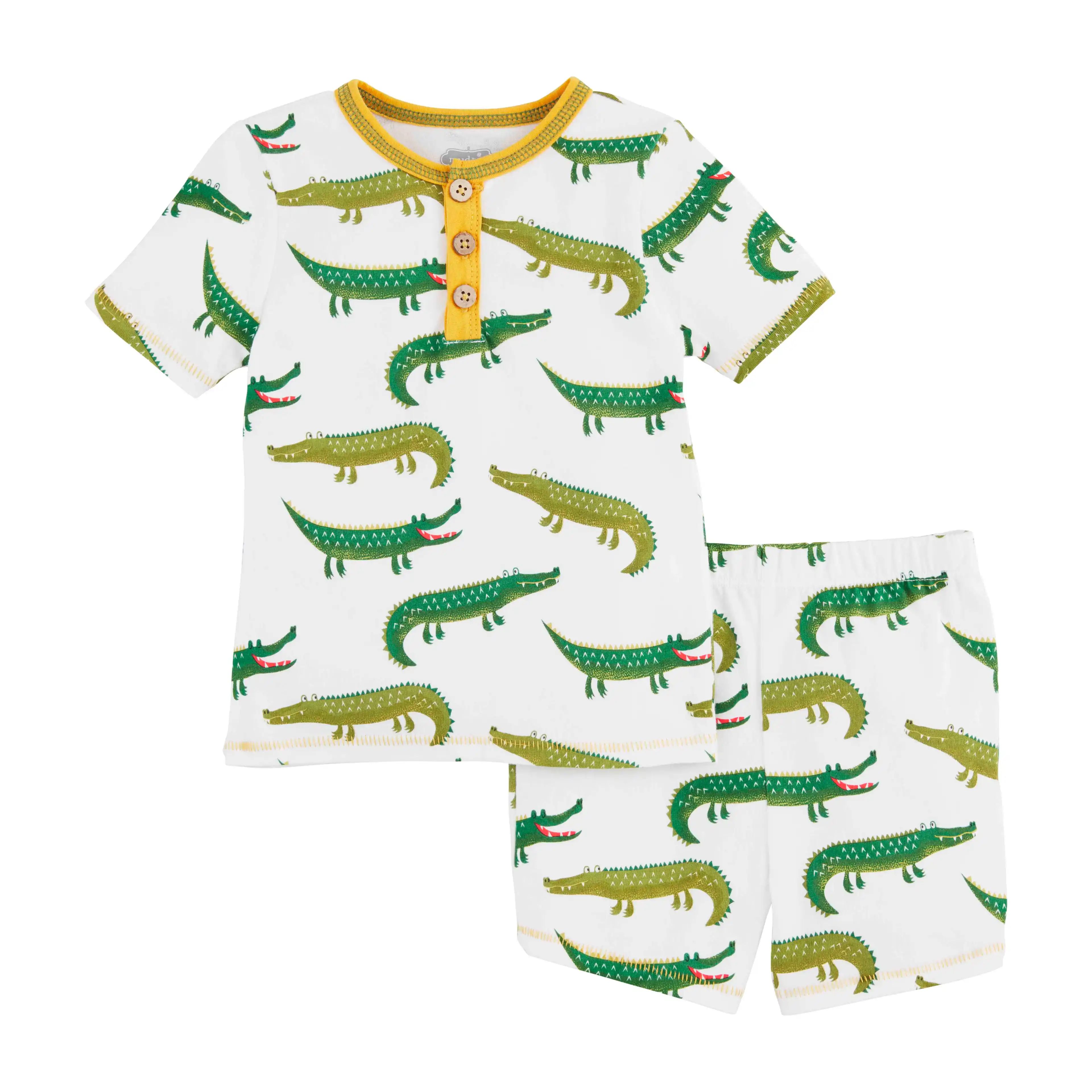 Crocodile Toddler Pajama Set | Mud Pie (US)