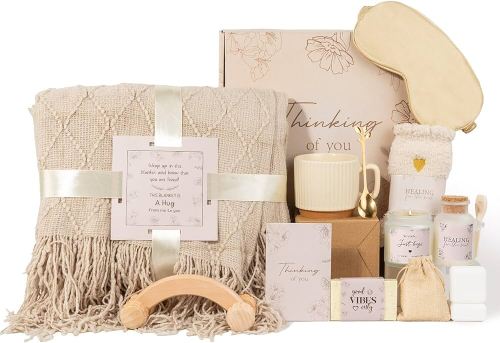 Mothers Day Thinking of You Gift Basket for Mom, Self Care Get Well Soon Birthday Gifts for Women... | Amazon (US)