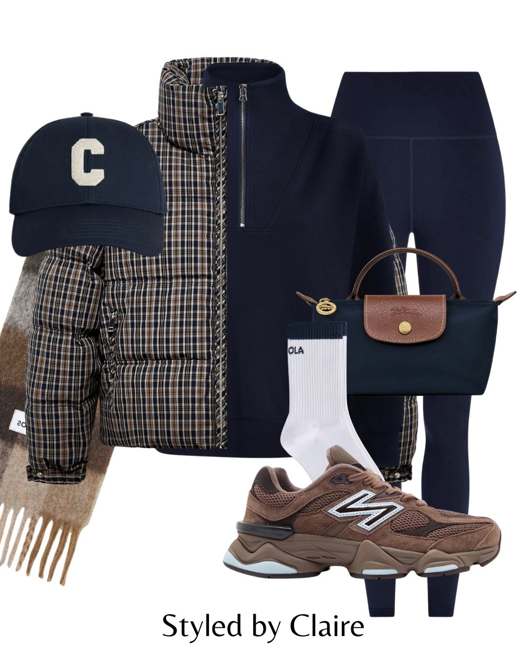 NAVY & BROWN🤎
Tags: Zara navy brown chic women’s jacket cozy ski collar padded zip up sweater jumper leggings new balance 9060 long champ mini bag Celine cap fashion city break capsule wardrobe everyday busy mum errands January reset uniform elevated basics 

#LTKshoes #LTKwinter #LTKstyletip