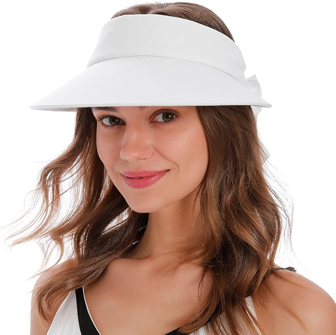 Simplicity Women's UPF 50+ UV Protection Wide Brim Beach Sun Visor Hat | Amazon (US)