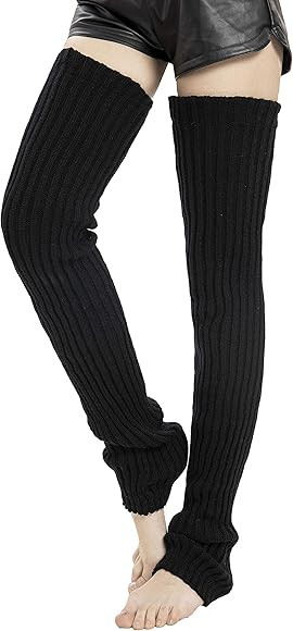 Leotruny Women's Winter Thick Knit Extra Long Thigh High Leg Warmers | Amazon (CA)