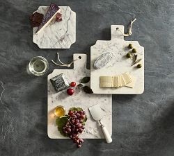 Marquee Marble Large Handle Cheese Boards | Pottery Barn (US)