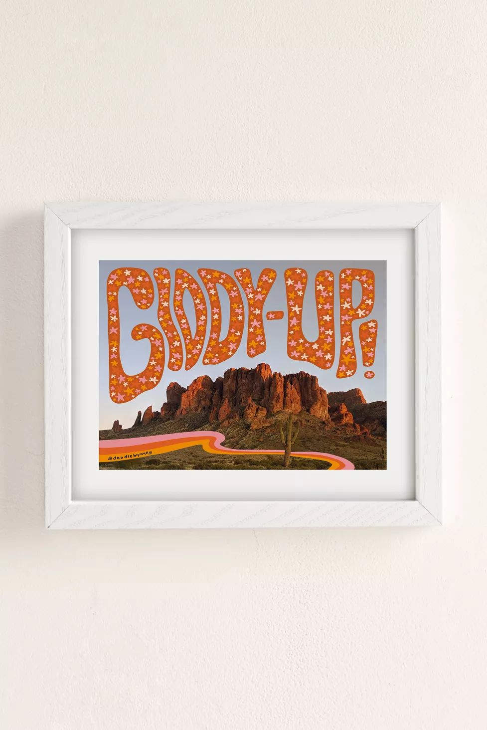 Doodle By Meg Giddy Up Art Print | Urban Outfitters (US and RoW)
