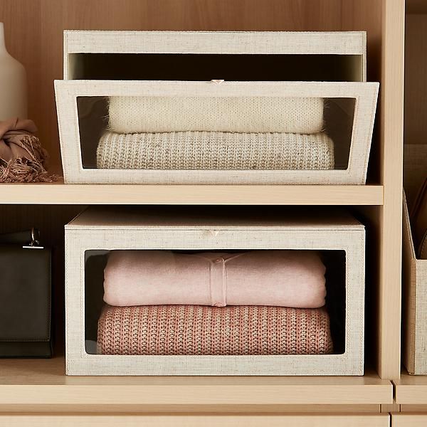 Cambridge Drop-Front Sweater Box | The Container Store