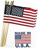 GiftExpress Set of 12, Proudly Made in U.S.A. Small American Flags 4x6 Inch/Small US Flag/Mini Am... | Amazon (US)