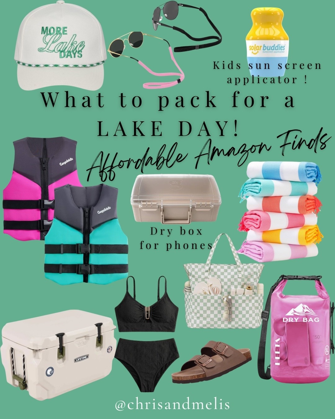 What to pack in your bag for a day out on the lake! 

Lake day essentials 
Boat day essentials