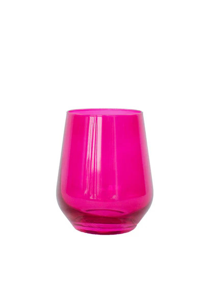 Stemless Wineglass (Set of 2), Fuchsia | The Avenue