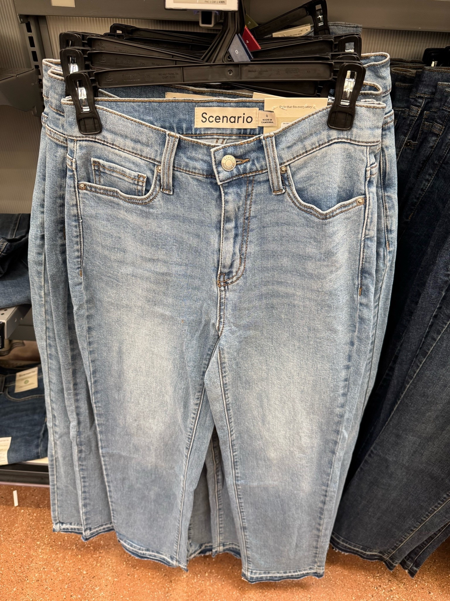 Walmart✨ Scenario Women's and Women's Plus High Rise Straight Leg Let Down Hem Jeans, 29" Inseam, Sizes 0-28W

#LTKootd #LTKgrwm #LTKWorkwear