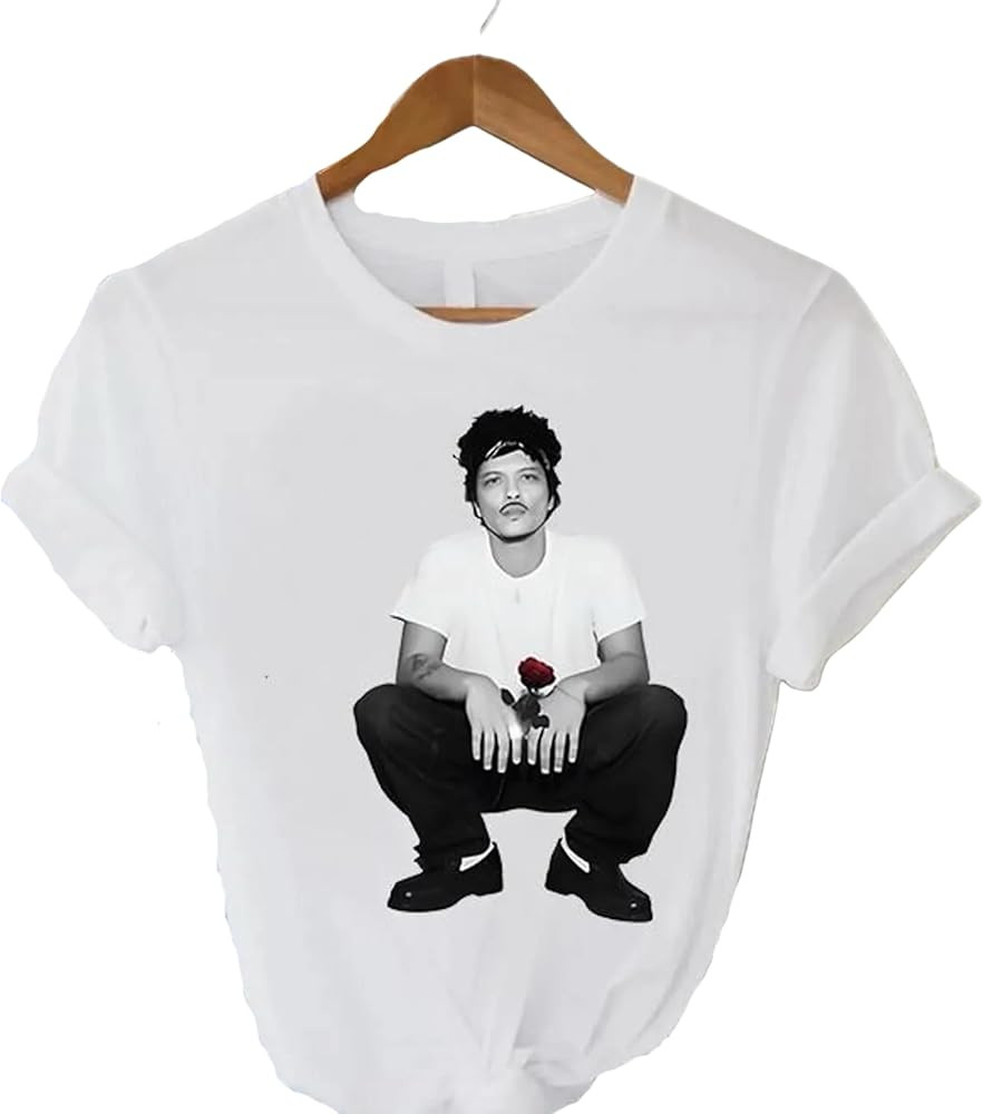 Handmade Bruno The Romantic Tour Shirt, Vintage Concert Lover Gift, Concert Merch Best Friend Mat... | Amazon (US)