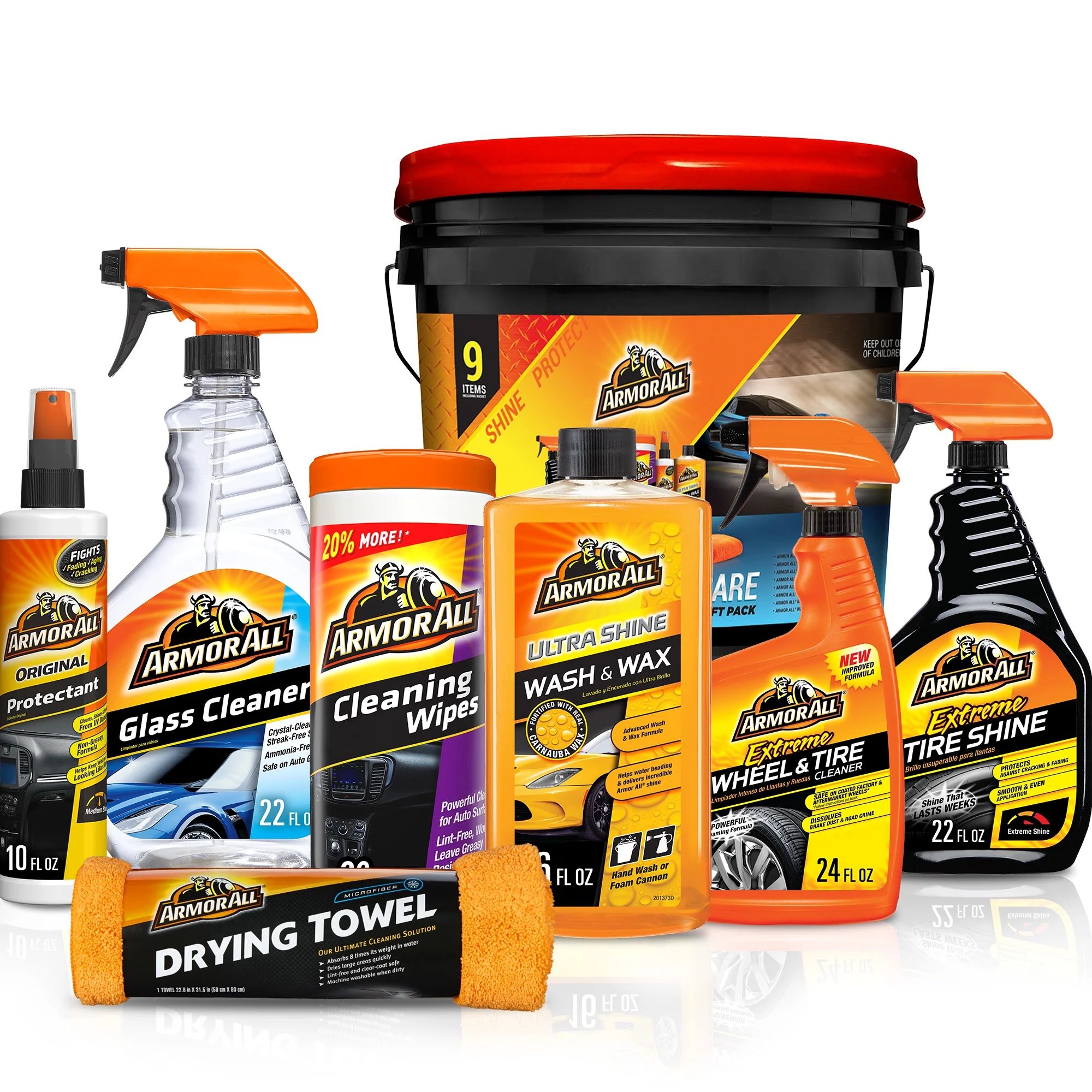 Armor All Complete Car Care Holiday Gift Pack Bucket (9 Pieces) | Walmart (US)
