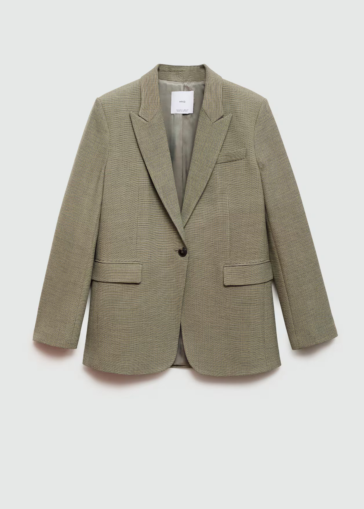 Micro houndstooth suit blazer - Women | MANGO USA | Mango (US/MX/AU)