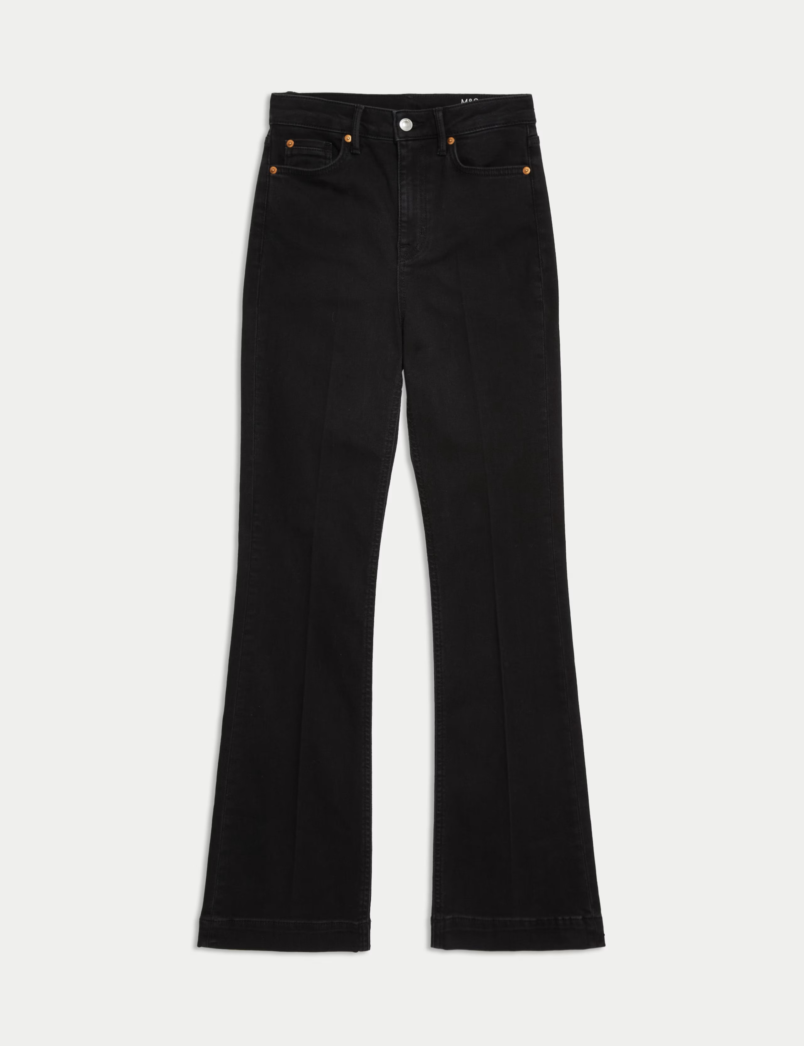 High Waisted Crease Front Slim Flare Jeans | Marks & Spencer (UK)