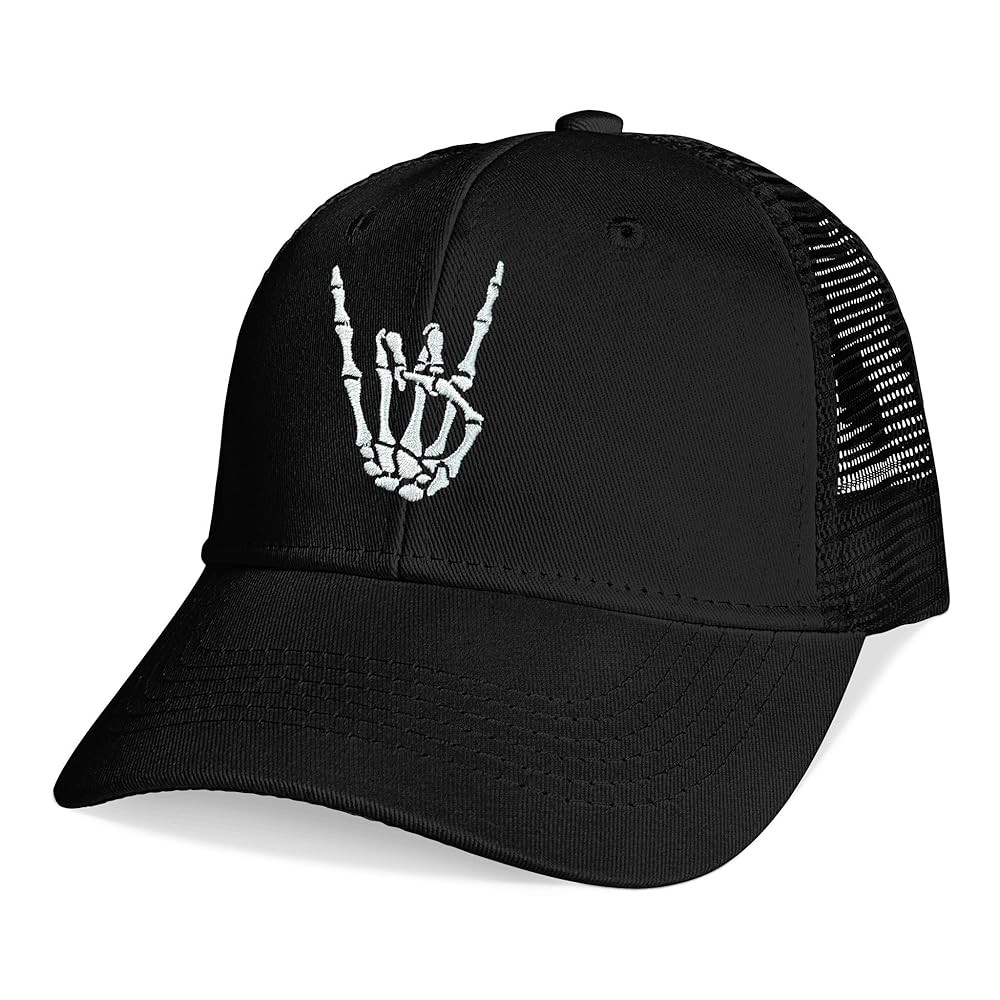 Baseball Caps Embroidered Adjustable Mesh Dad Hat Black Trucker Hats for Men and Women | Amazon (US)