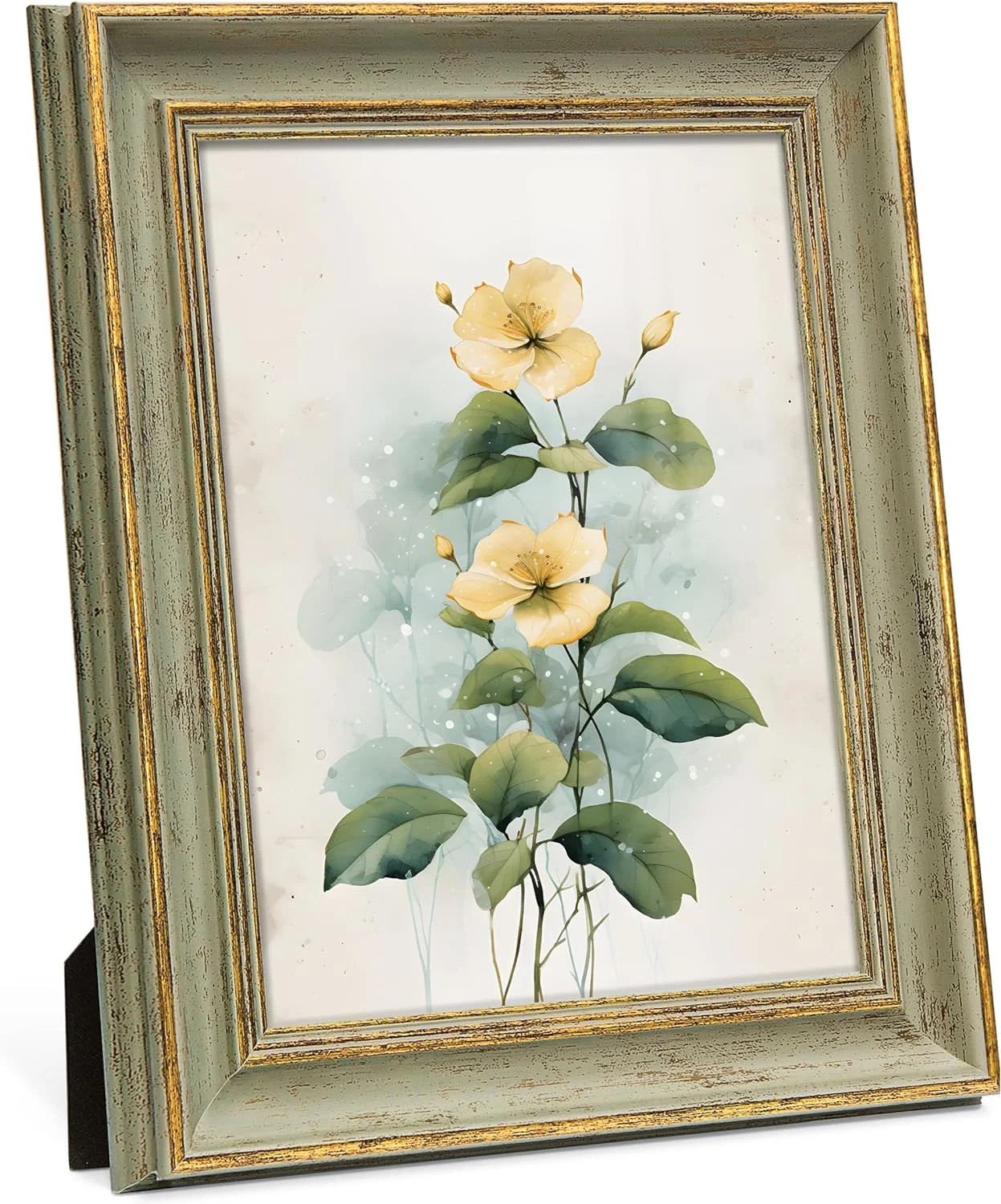 SUMGAR 8x10 Picture Frame Vintage Sage Green Distressed Photo Frames Set Wall Hanging Tabletop Di... | Walmart (US)