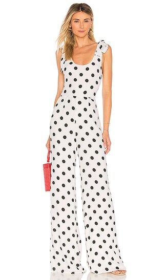 Lovers + Friends Janice Jumpsuit in Ivory & Black | Revolve Clothing (Global)