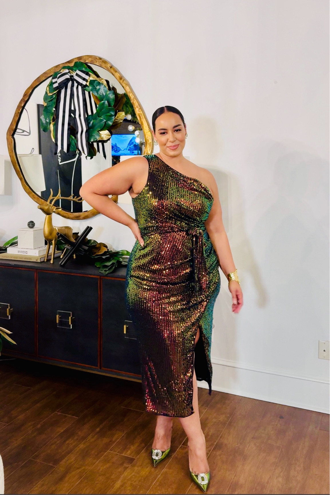 Another Amazon party dress. This one is under $50 and comes in different colors. Wearing a XL

#LTKFindsUnder100 #LTKMidsize #LTKHoliday