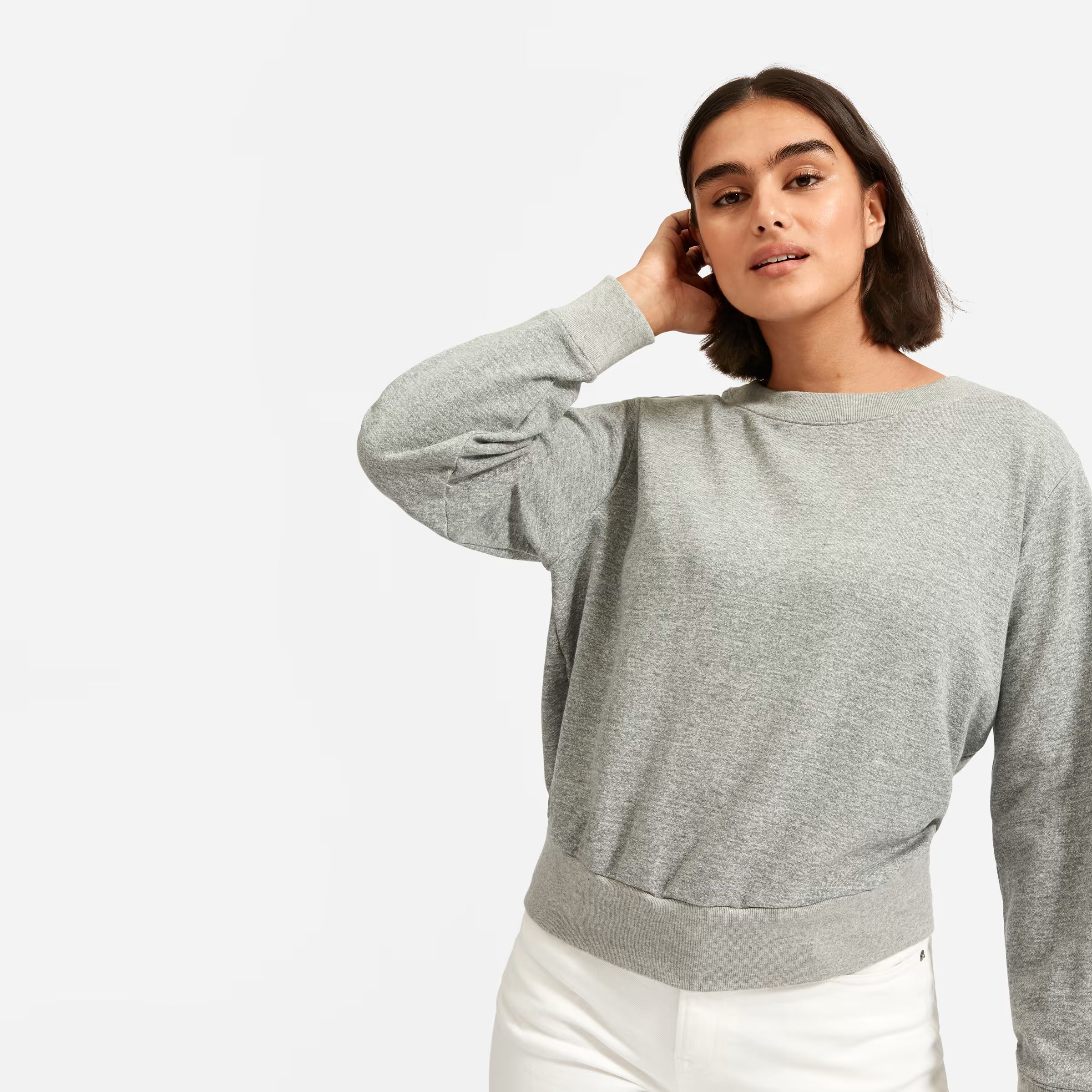 The Lightweight French Terry Pleat Sweatshirt | Everlane
