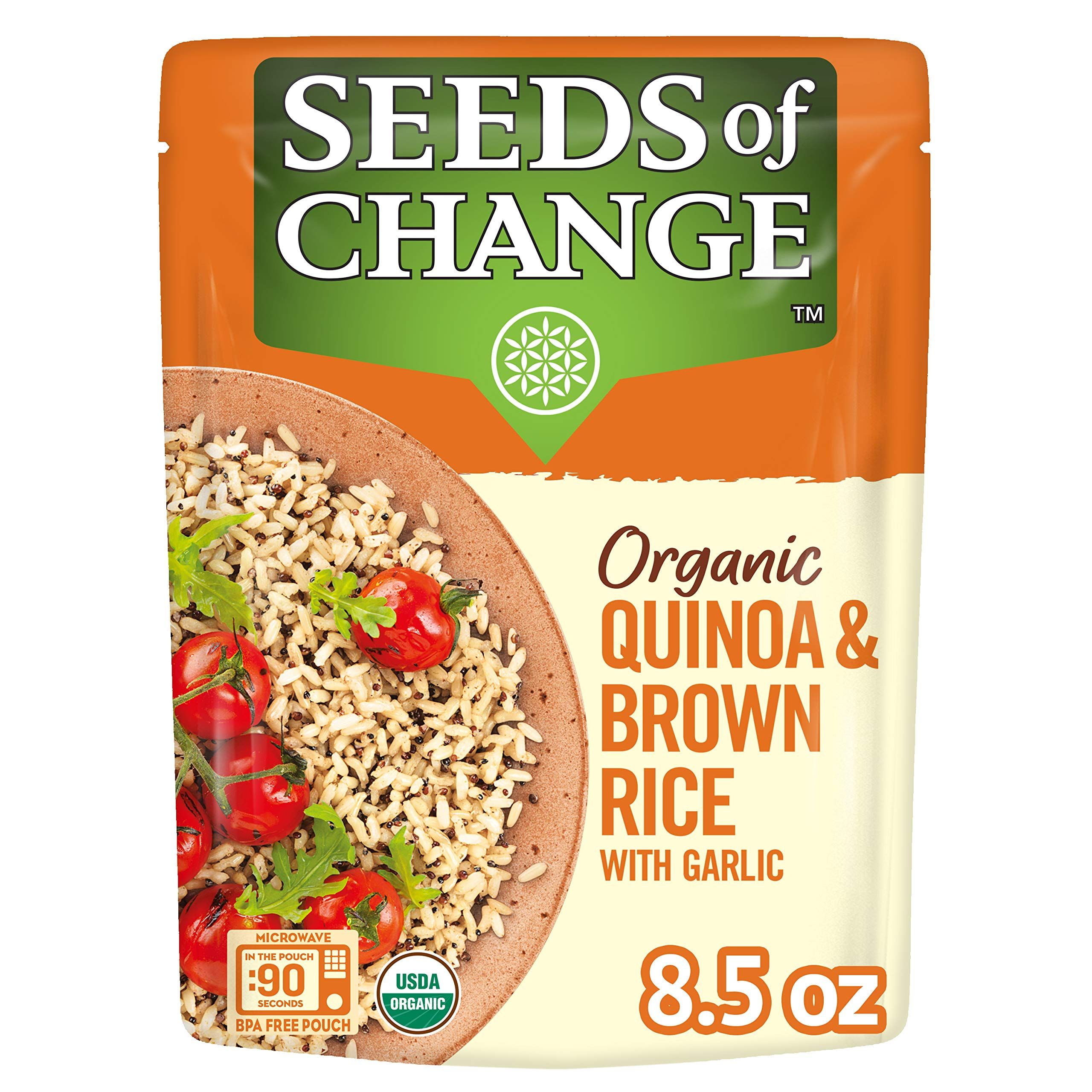 SEEDS OF CHANGE Organic Quinoa & Brown Rice with Garlic, 8.5 Ounce | Amazon (US)