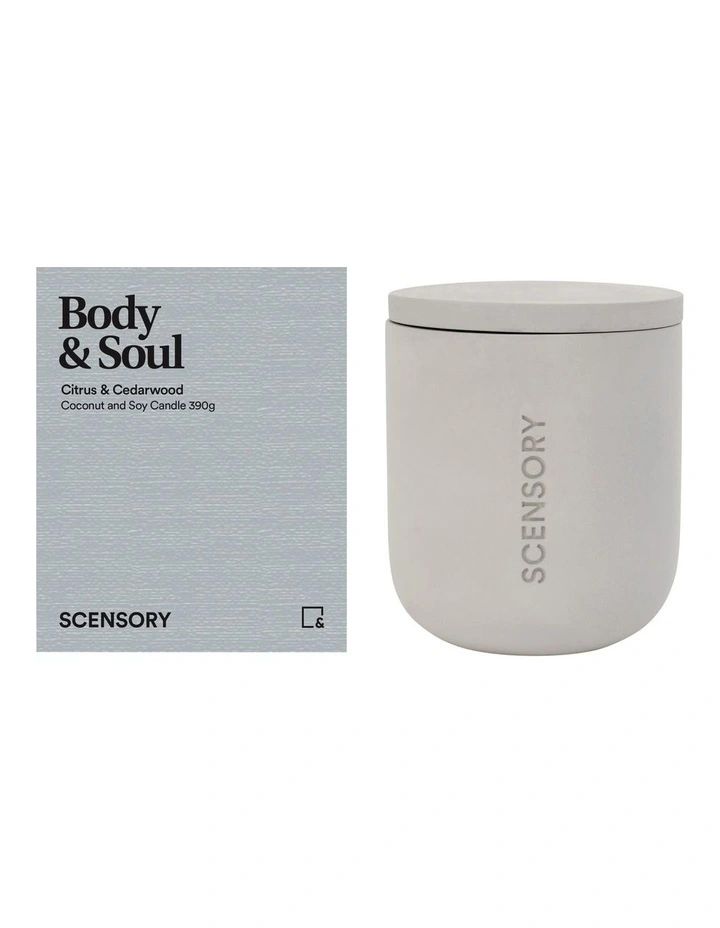 Scensory Body and Soul Candle 390g 10x12cm in Multi | Myer