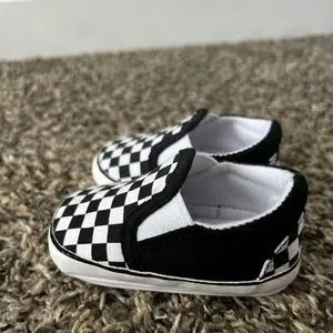 Checkered Baby Infant Slip On Sneakers Shoes Boy Girl Size 1 | Poshmark