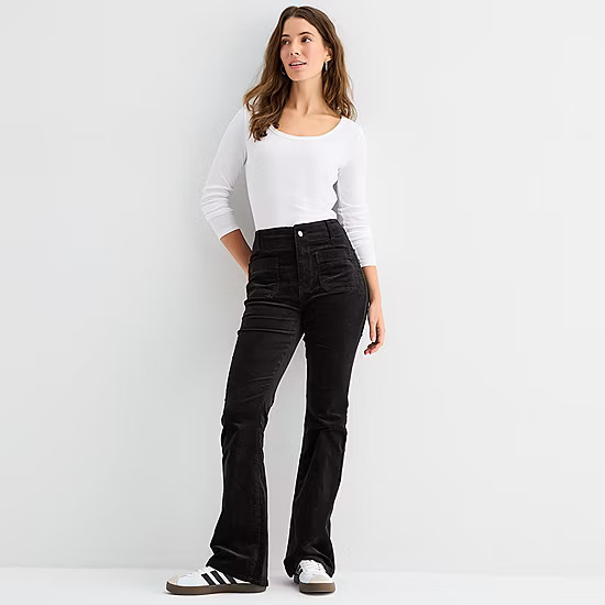 new!a.n.a Womens Tall Highest Rise Flare Corduroy Pant | JCPenney