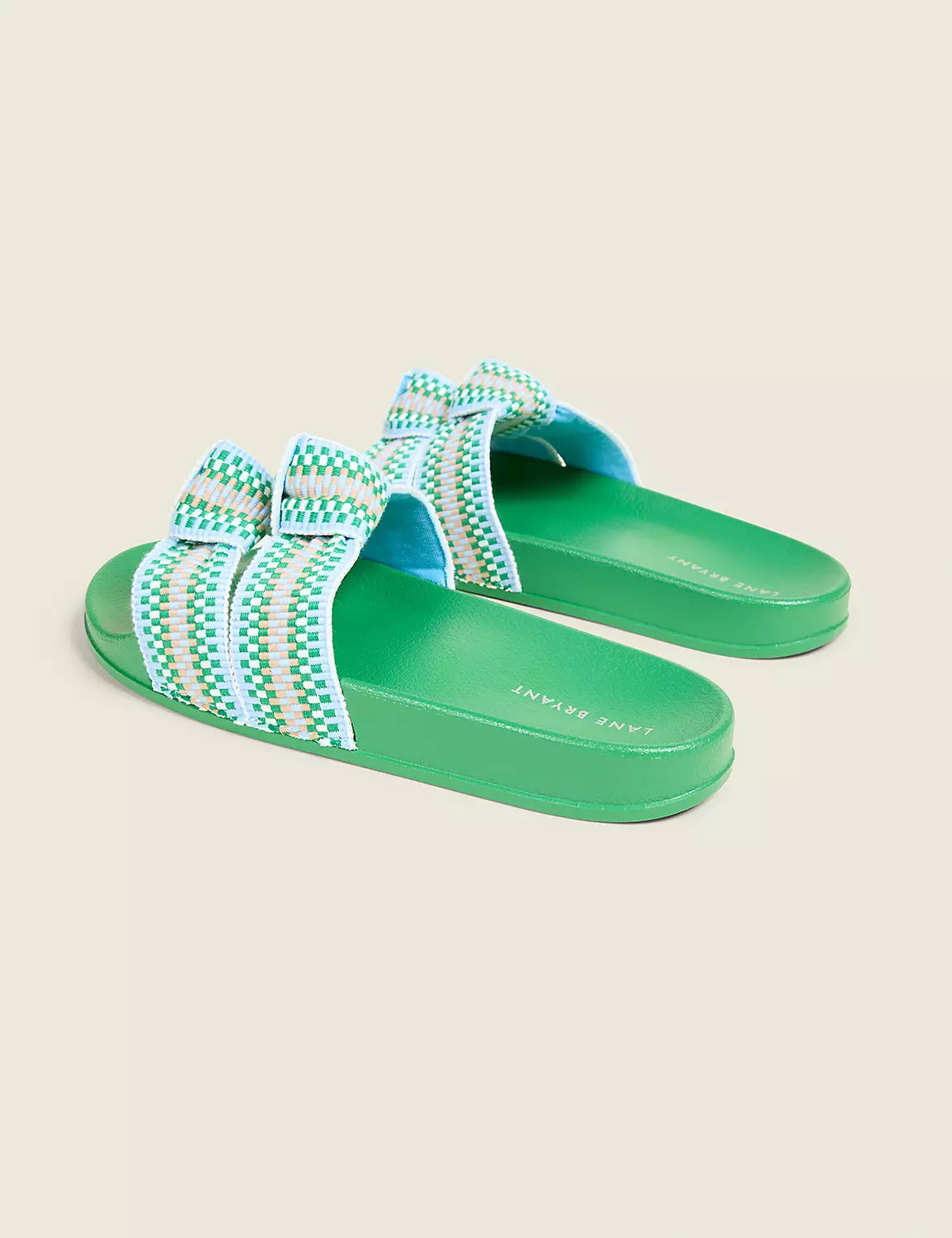 Dream Cloud Multi-Color Double Knot Slide Sandal | LaneBryant | Lane Bryant (US)