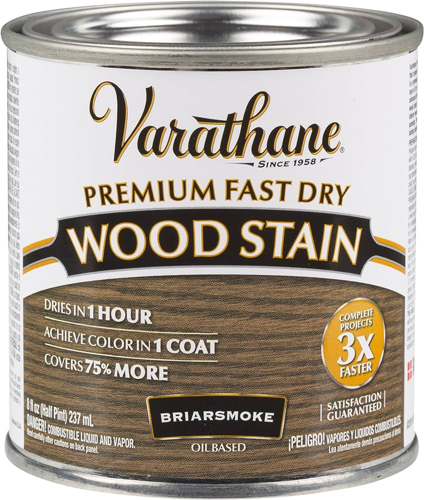 Varathane 307415 Premium Fast Dry Wood Stain, Half Pint, Briarsmoke | Amazon (US)