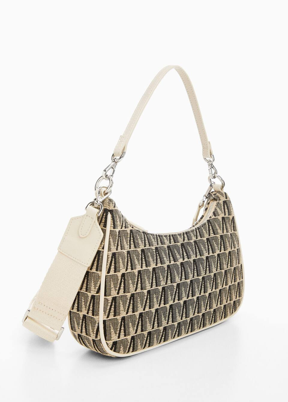 Jacquard shoulder bag | Mango Canada