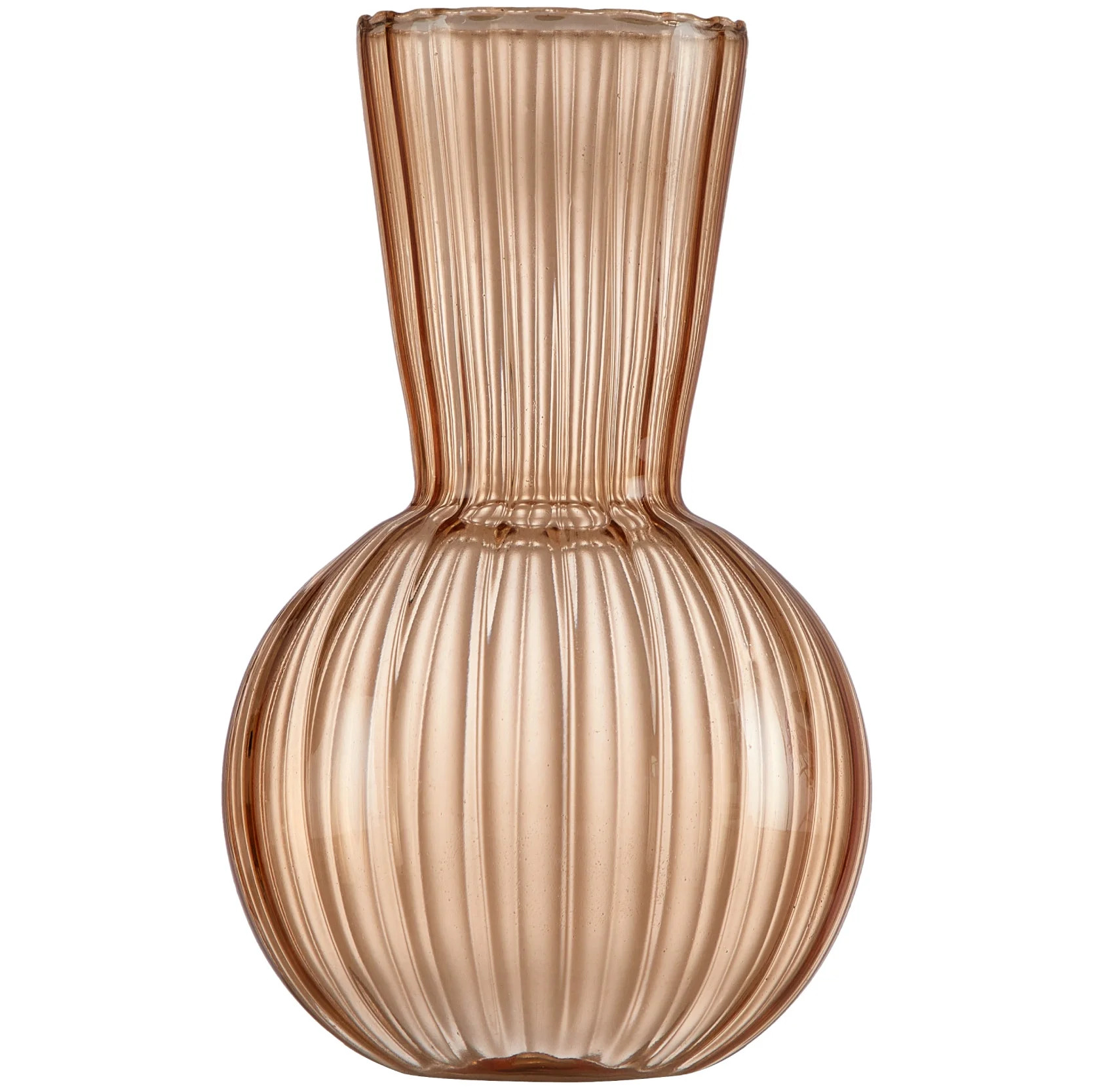 Beautiful By Drew Jarrón de Vidrio Burbuja Amarillo de 6.5" con Hoja de Otoño - Walmart.com | Walmart (US)