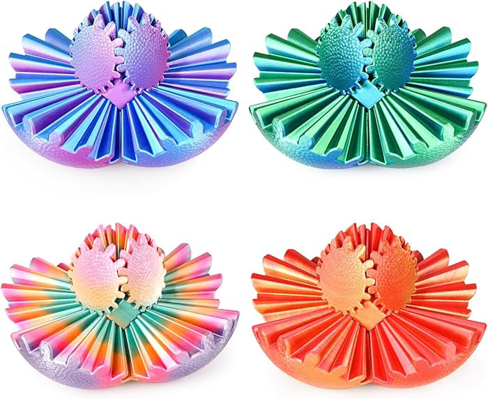 4PCS Gear Ball Fidget Toys Steampunk Gear Sphere Stress Relief for Kids Adults 3D Printed Unique ... | Amazon (US)