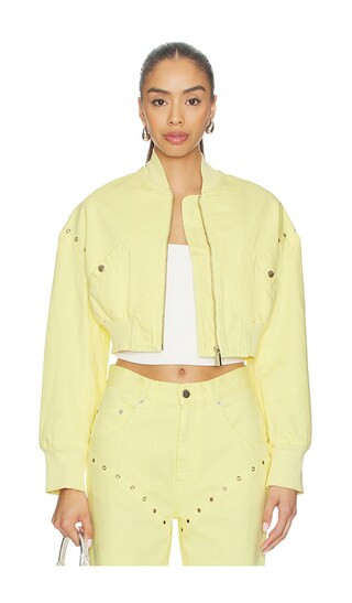 Rebelni Denim Jacket in Butter | Revolve Clothing (Global)