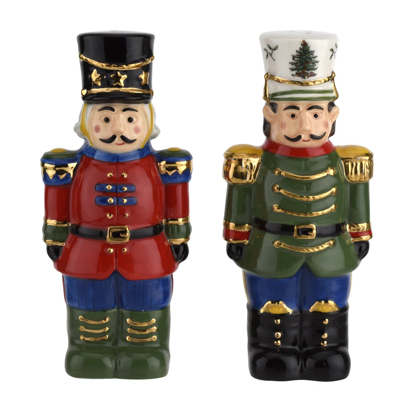 Spode Christmas Tree Nutcracker Salt & Pepper 4.5" | Wayfair North America
