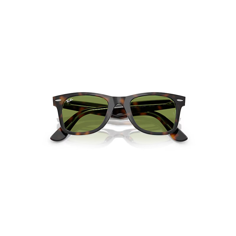 Ray-Ban Original Wayfarer Classic Sunglasses Dark Havana On Multicolor Frame Green Lenses 50-22 | Ray-Ban (US)
