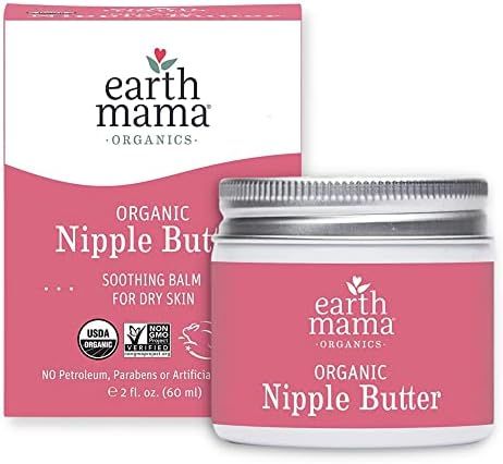 Amazon.com: Organic Nipple Butter Breastfeeding Cream by Earth Mama | Lanolin-free, Safe for Nurs... | Amazon (US)