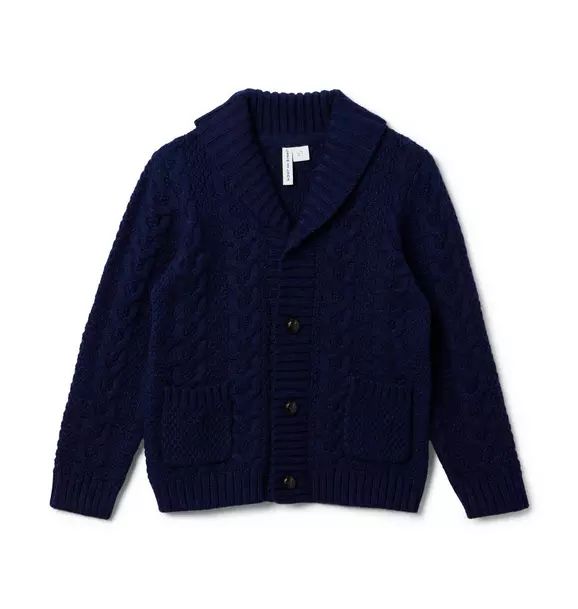 The Cable Shawl Collar Cardigan | Janie and Jack