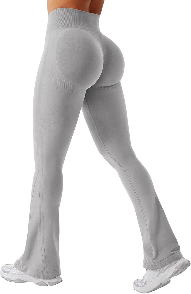 YEOREO Mini Flare Leggings Womens Workout Butt Lifting Legging Hidden Scrunch Seamless Impact Lil... | Amazon (US)