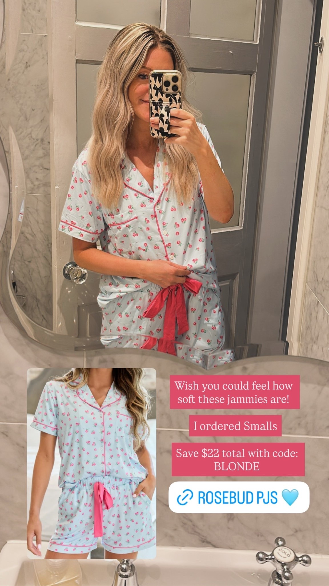 Wish you could feel how soft these jammies are! I ordered Smalls Save $22 total with code: BLONDE

(Code BLONDE 30% off!)

#LTKdayinmylife #LTKmomlife #LTKselfcare