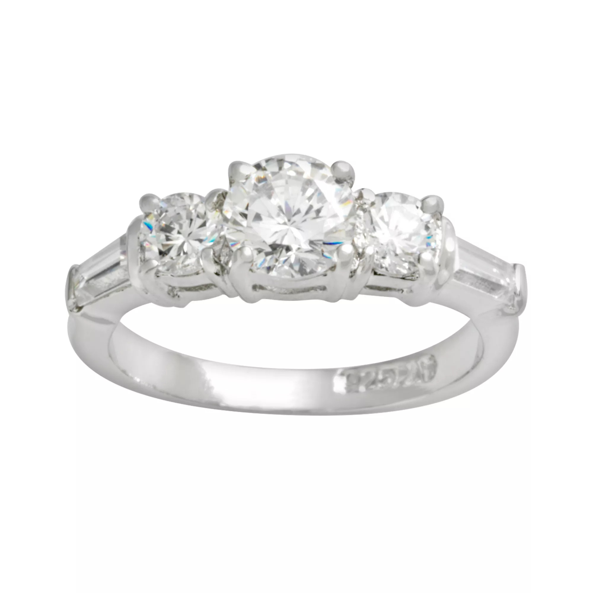 Traditions Jewelry Company Sterling Silver Round Cubic Zirconia Ring | Kohl's