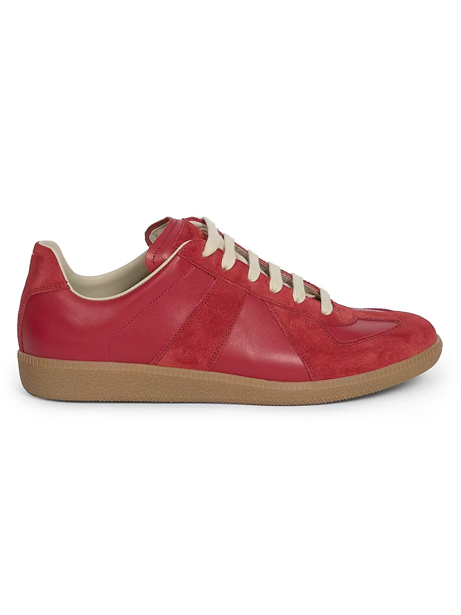 Men's Replica Leather & Suede Sneakers - Boero - Size 8 | Saks Fifth Avenue