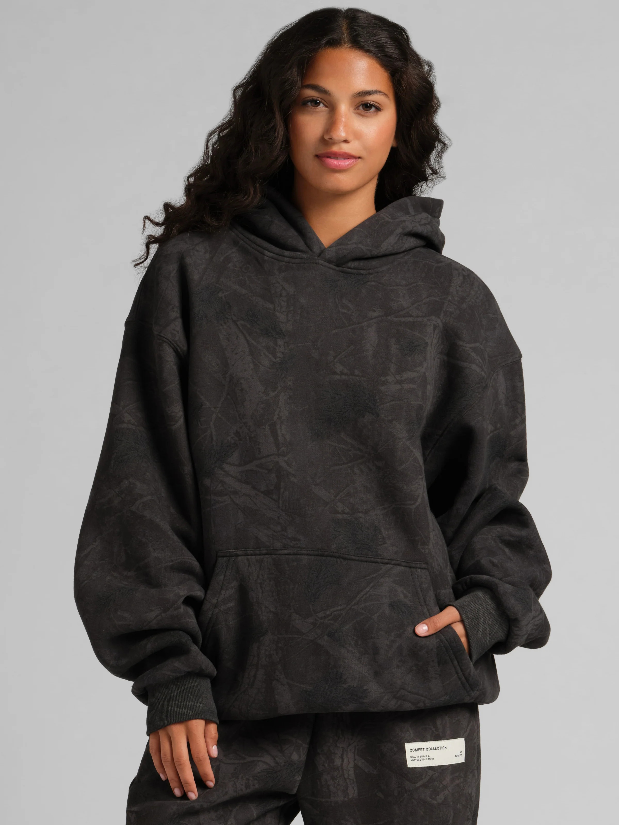 Comfrt Camo Hoodie | Midnight Forest | Oversized | XL | Comfrt