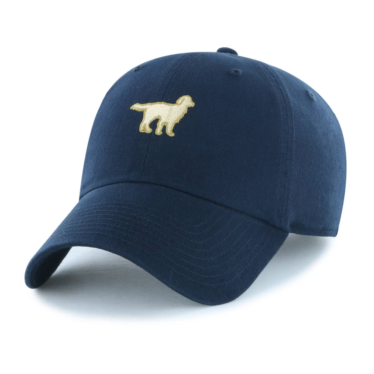 Lifestyle Adult Cotton Baseball Hats - Navy Blue: Dogs Pattern, Adjustable Woven Cap | Target