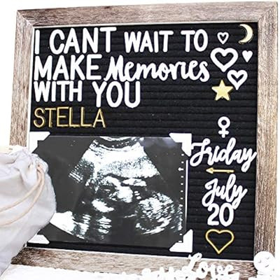 Message Board with 540 Changeable Letters | Gold Letters | New Months and Days | New Photo Clippe... | Amazon (US)