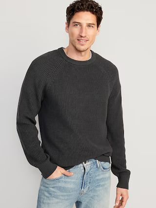Crew-Neck Shaker-Stitch Sweater for Men | Old Navy (US)