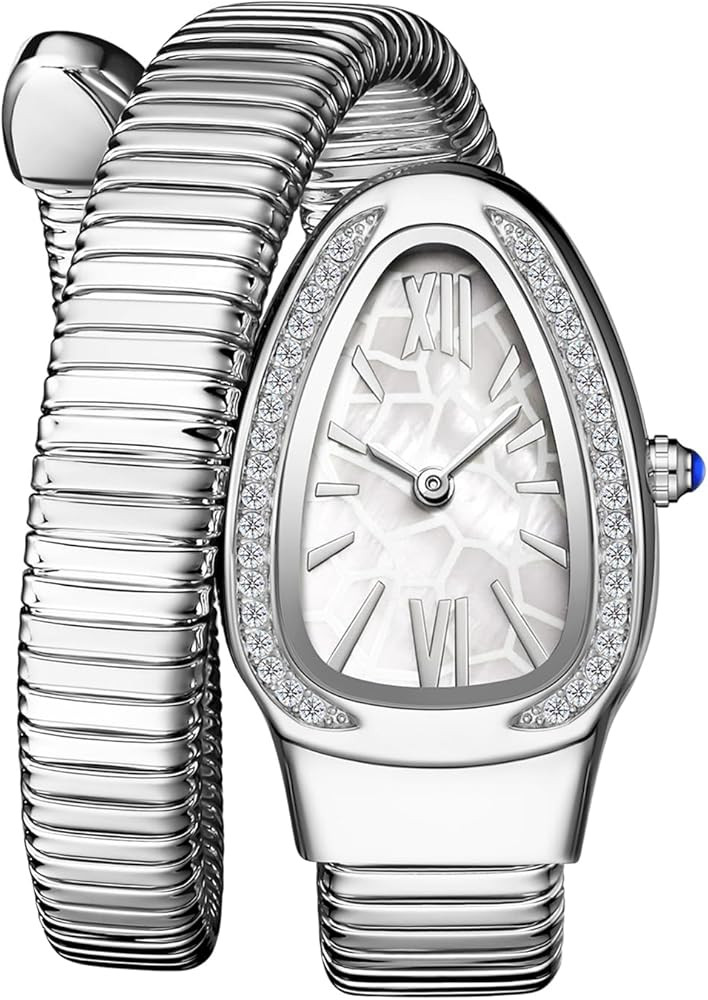 Gosasa Snake Bracelet Watch for Women, Elegant Bangle Wrist Watch with Flexible Wrap Strap Design... | Amazon (US)