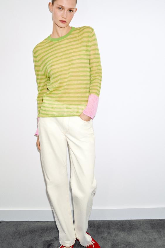 STRIPED KNIT JUMPER | Zara US