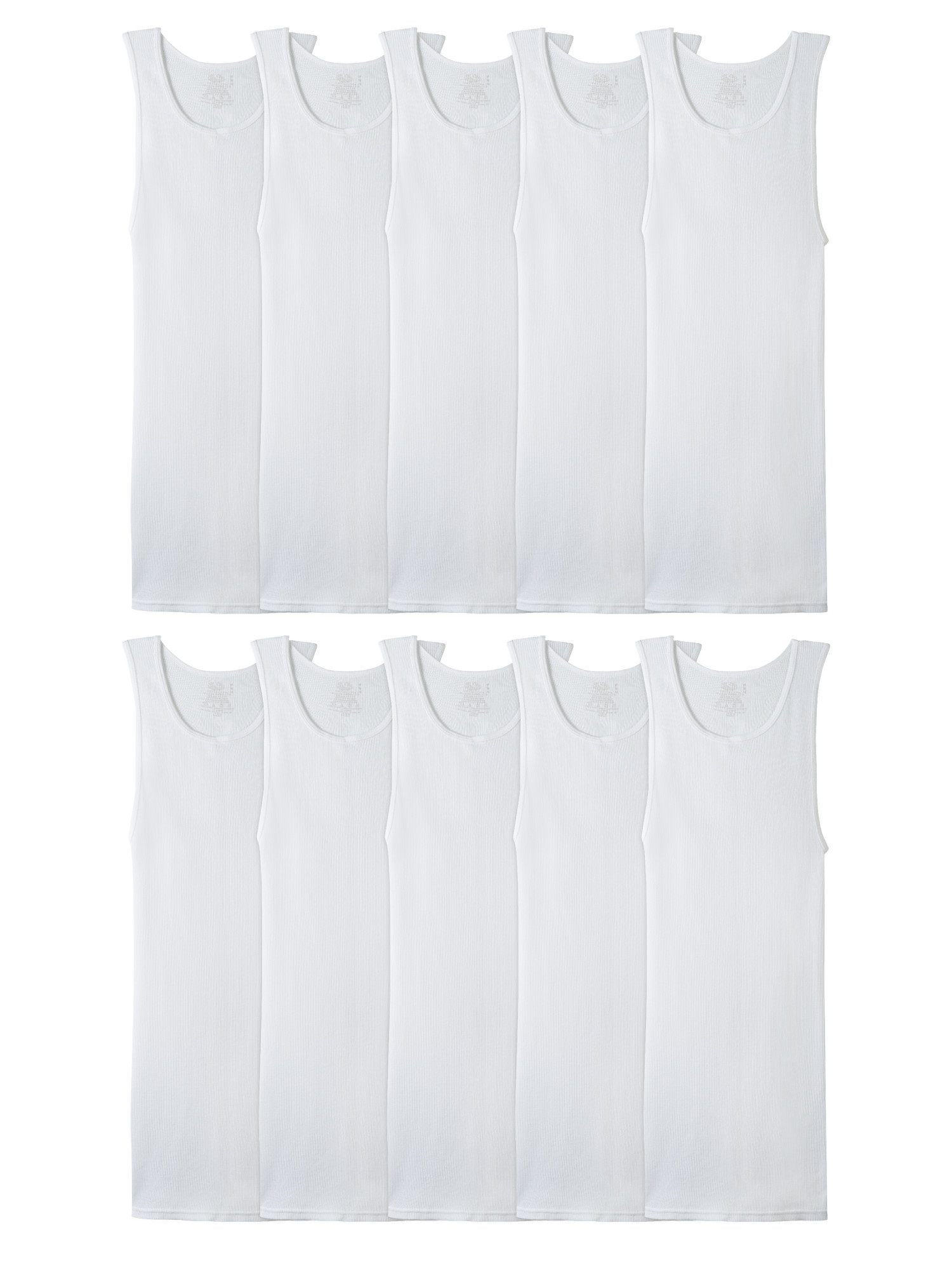 Fruit of the Loom Men's EverSoft A-Shirt Tank Undershirts, Super Value 10-Pack | Walmart (US)