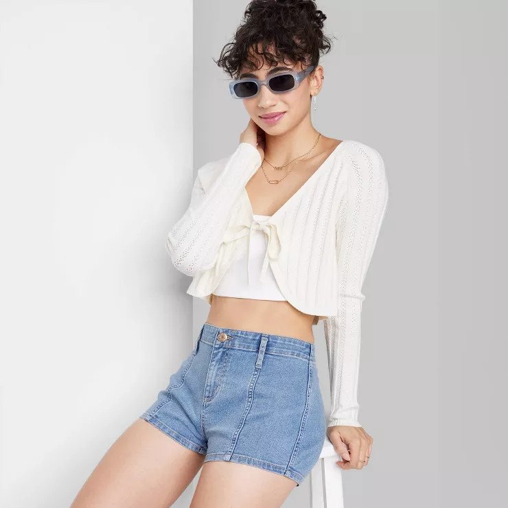 Women's Super-High Rise Seamed Jean Shorts - Wild Fable™ | Target