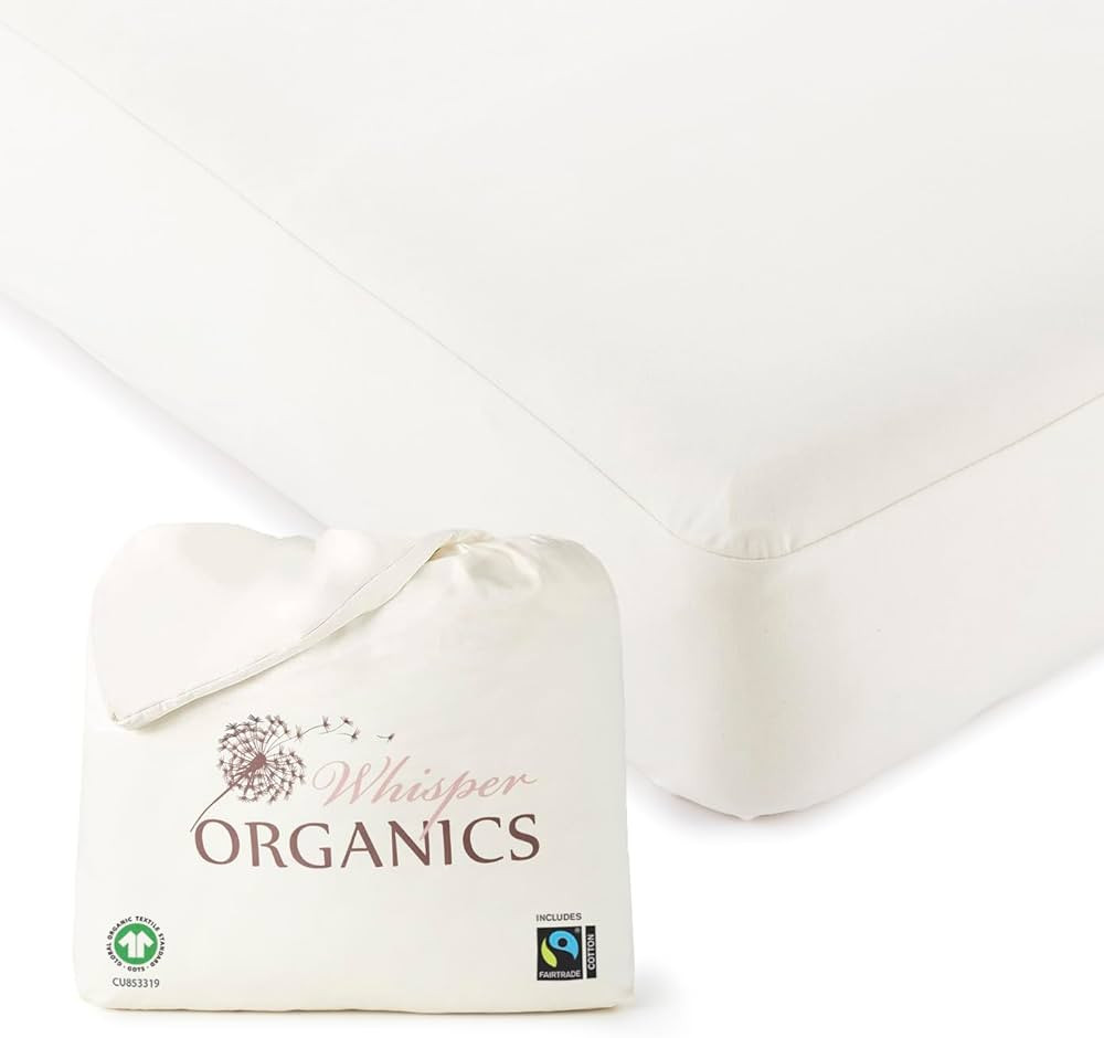 Organic Waterproof Mattress Protector Queen Size - 100% Waterproof Mattress Pad with Quiet & Brea... | Amazon (US)